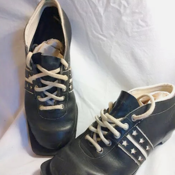 Vintage Falk 3-Pin Cross Country Ski Leather Boots Shoes Size 33 Norway Nordic - Picture 4 of 8
